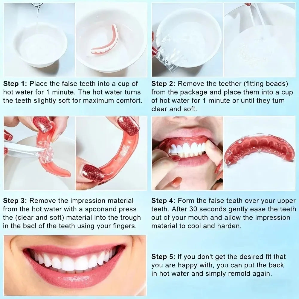 Custom-Fit Silicone Cosmetic Veneers for a Confident Smile