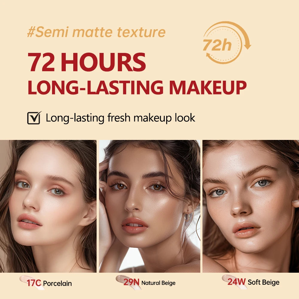Long-Lasting Waterproof Cushion Foundation Refill for Flawless Skin