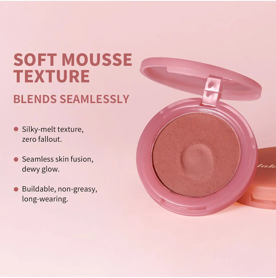 Matte Bouncy Cream-to-Powder Blush for Natural Long-Lasting Flush - 15
