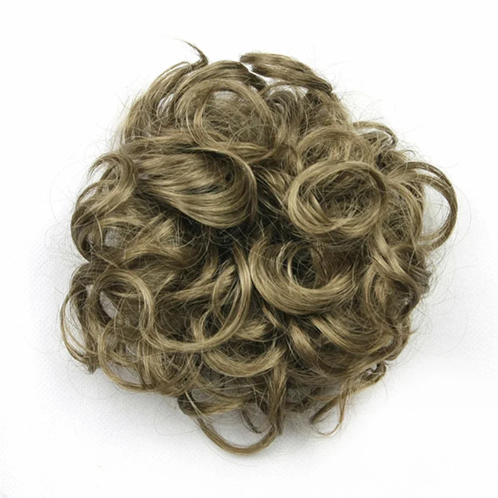 Messy Curly Hair Bun Extension for Instant Volume and Elegant Styles