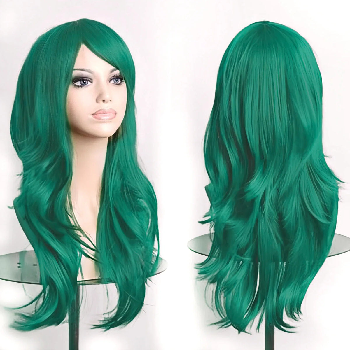 Long Wavy Synthetic Hair Wig for Cosplay and Costume Parties
