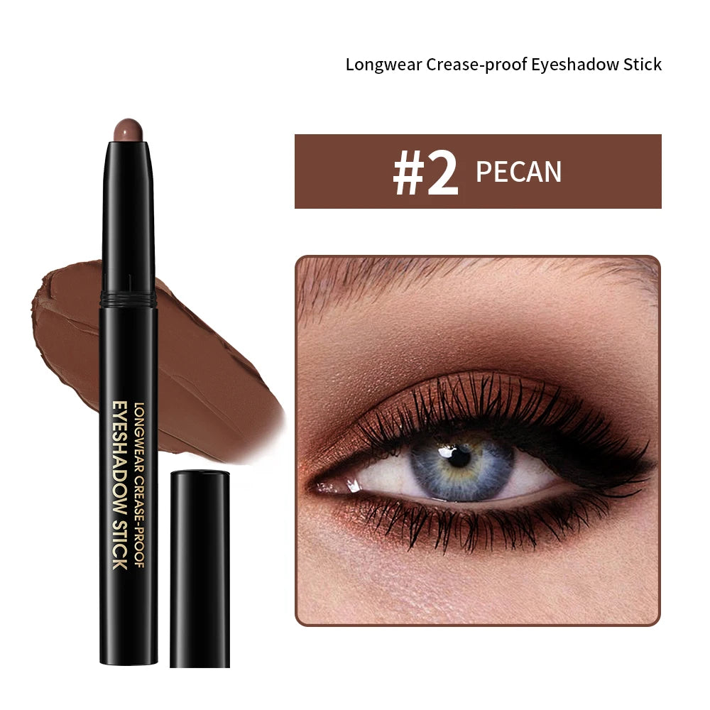 Long-Lasting Waterproof Shimmer and Matte Eyeshadow Pencil