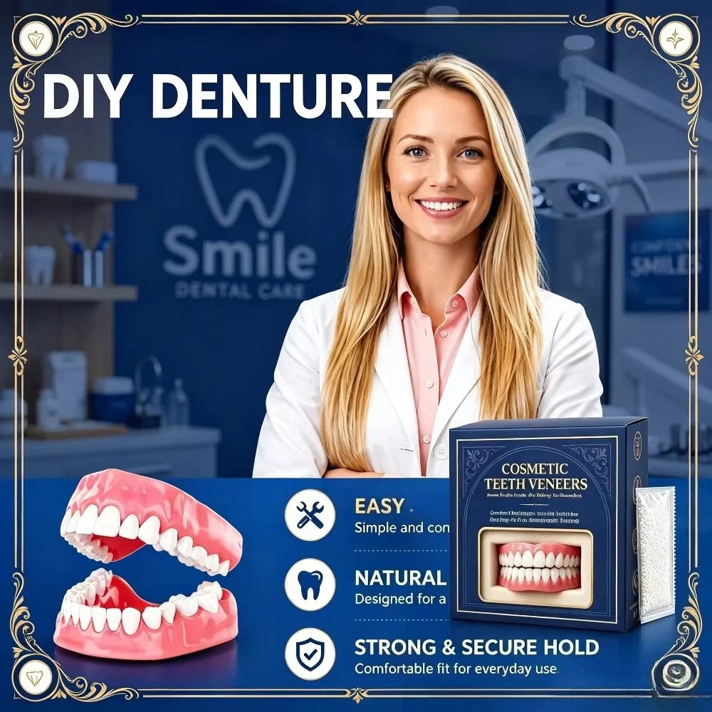 Comfortable Soft Silicone Cosmetic Teeth Veneers with Storage Case - 4