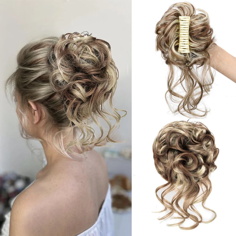 8-Inch Curly Claw Clip Ponytail Hair Extension for Instant Volume