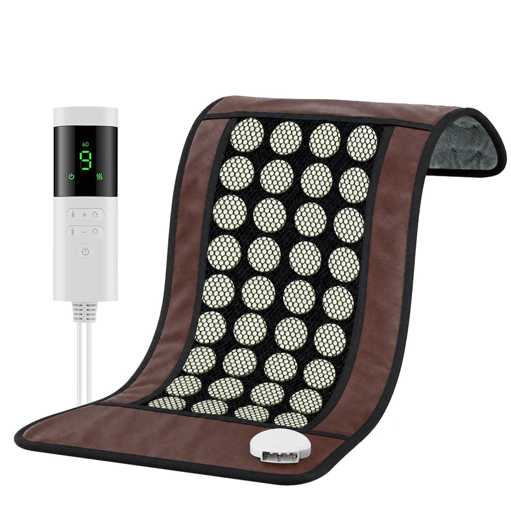 Natural Jade Stone Heating Pad for Back Pain and Muscle Relief - 21