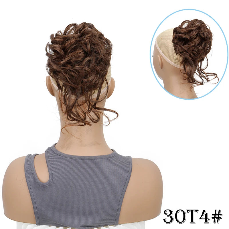 Messy Bun Hair Extension for Elegant Updo Hairstyles