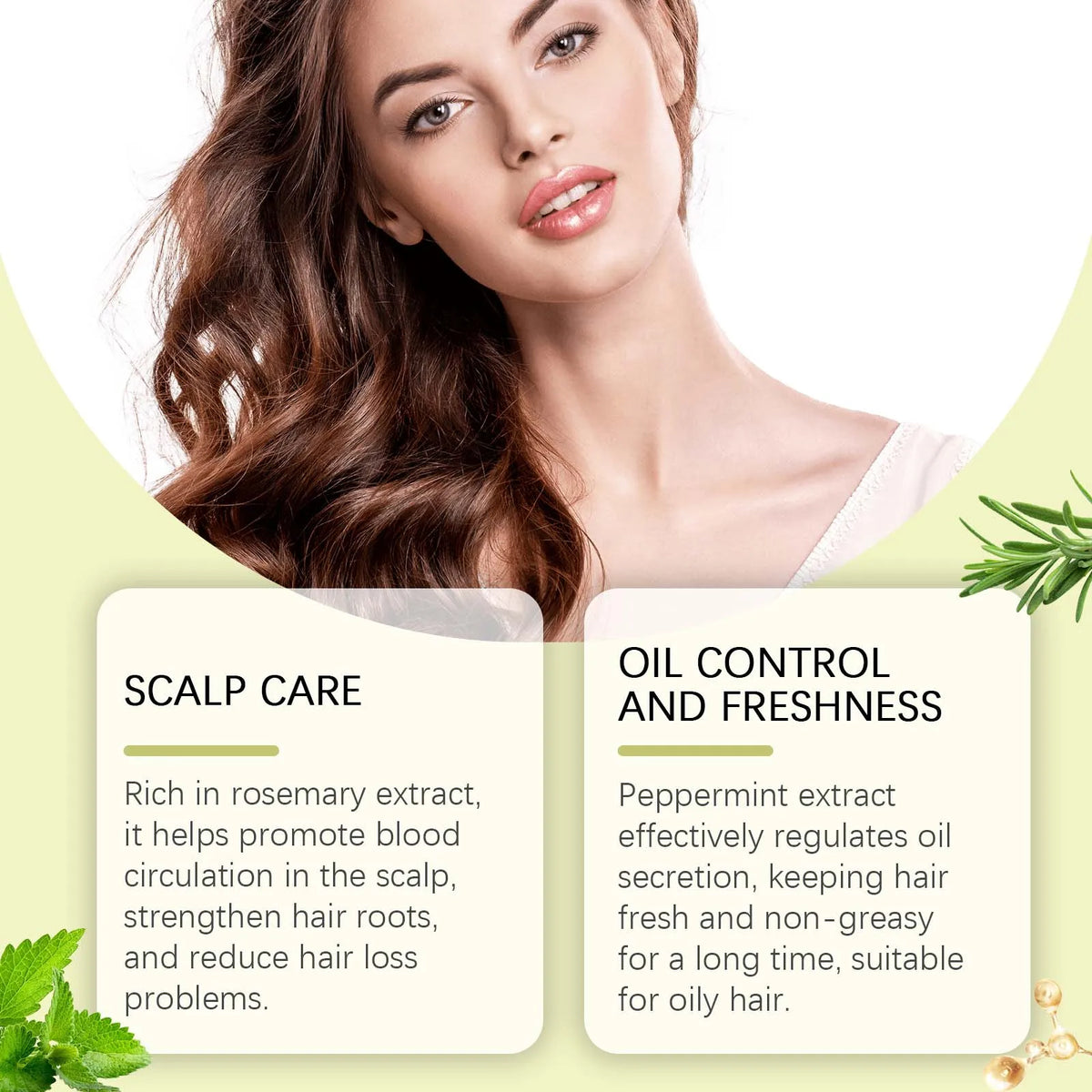 Rosemary Hair Strengthening Spray for Frizzy Hair and Scalp Nourishment