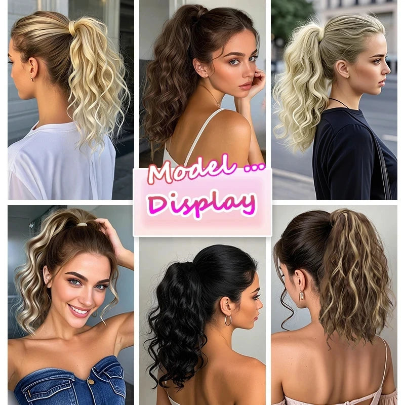Curly Claw Clip Ponytail Extension for Instant Volume and Length - 6