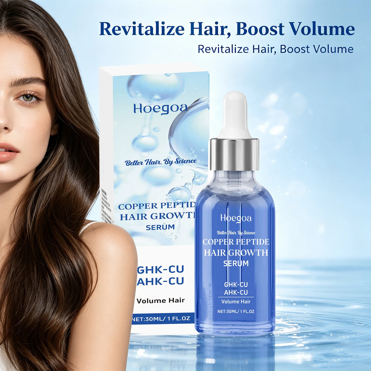 Copper Peptide Hair Growth Serum for Damaged and Thinning Hair