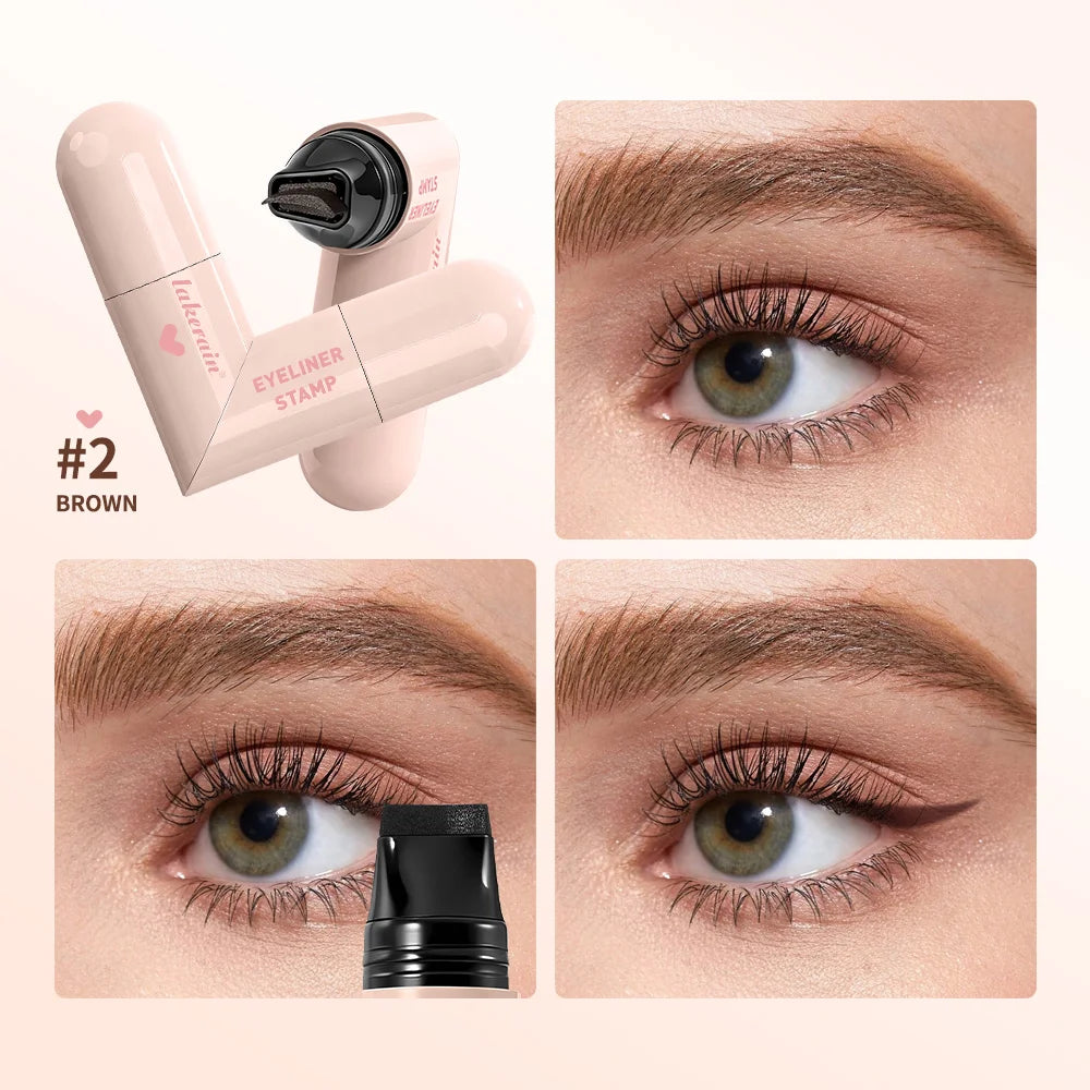 Waterproof Double-Wing Eyeliner Stamp for Beginners and Quick Makeup - 5