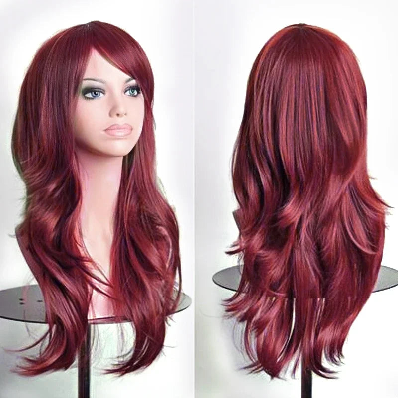 Long Wavy Synthetic Hair Wig for Cosplay and Costume Parties - 15