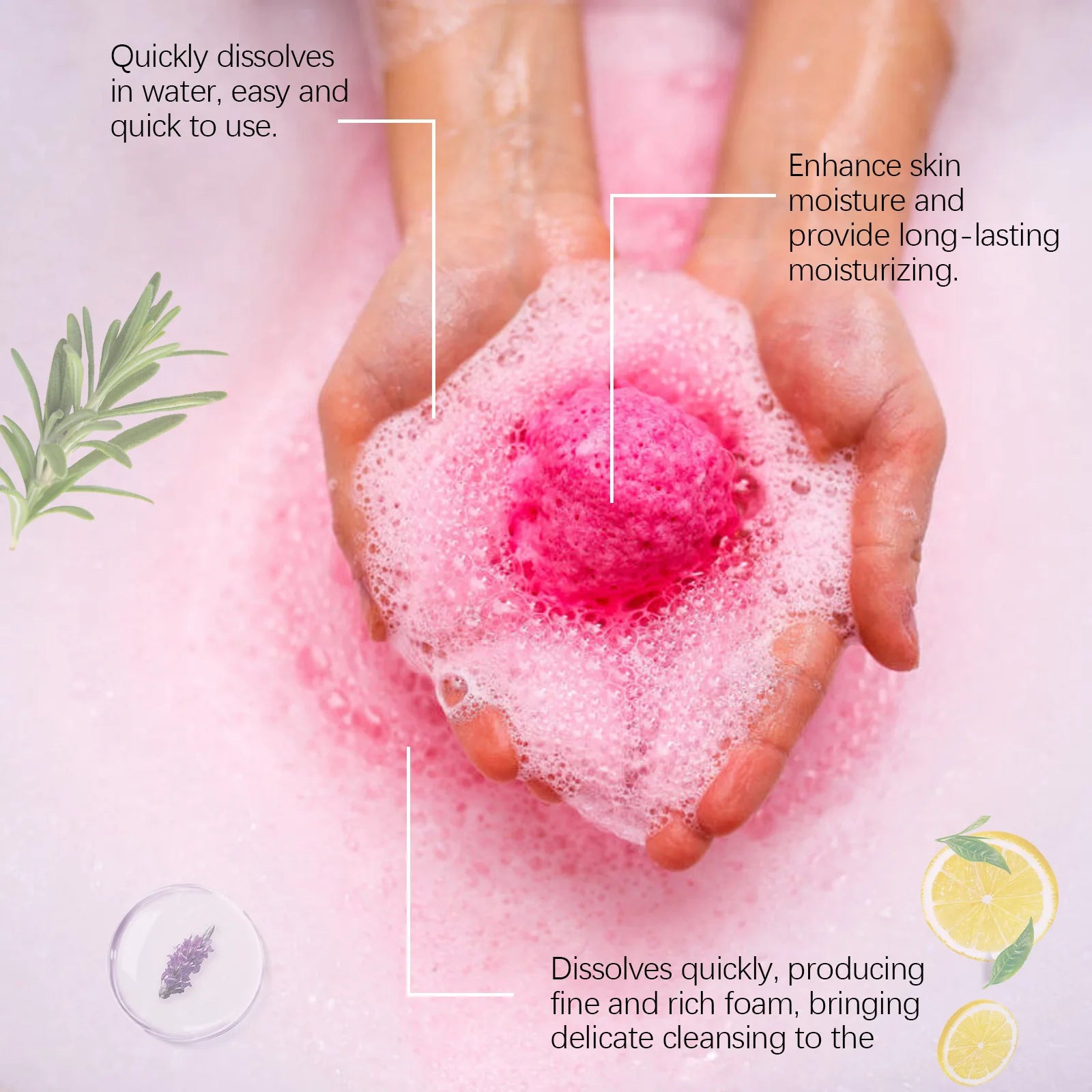 Aromatherapy Bath Bombs for Stress Relief and Moisturizing Skin Care - 5