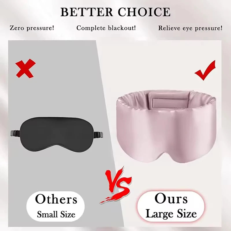 Silk Sleep Mask for Total Light Blocking and Comfortable Rest
