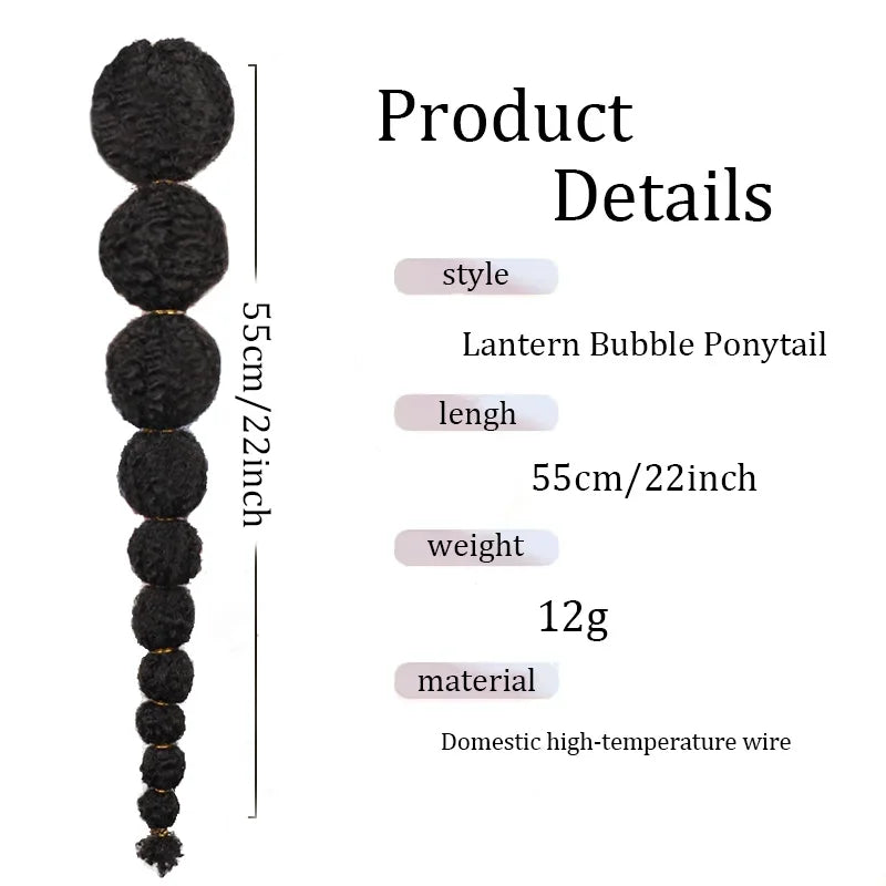 Synthetic Bubble Ponytail Hair Extension for Women - 3