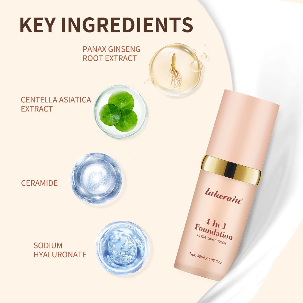 4-in-1 Color Changing Moisturizing Foundation with SPF 30+
