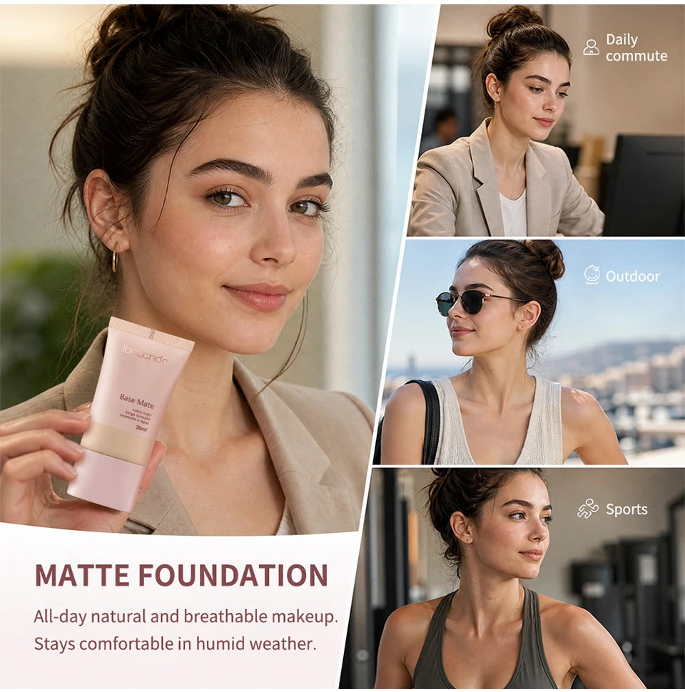 Waterproof Matte Liquid Foundation for Flawless Long-Lasting Natural Coverage - 11