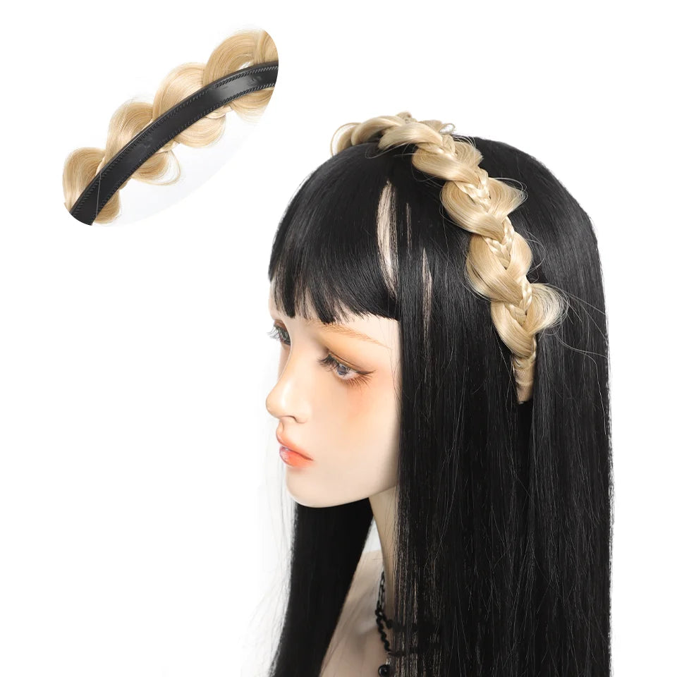 Synthetic Braided Hair Headband for Instant Styling - 8
