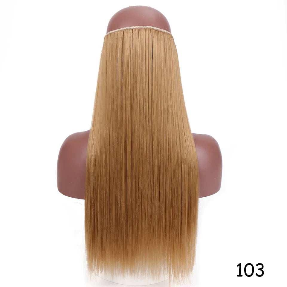 22-Inch Invisible Wire Hair Extensions for Instant Length