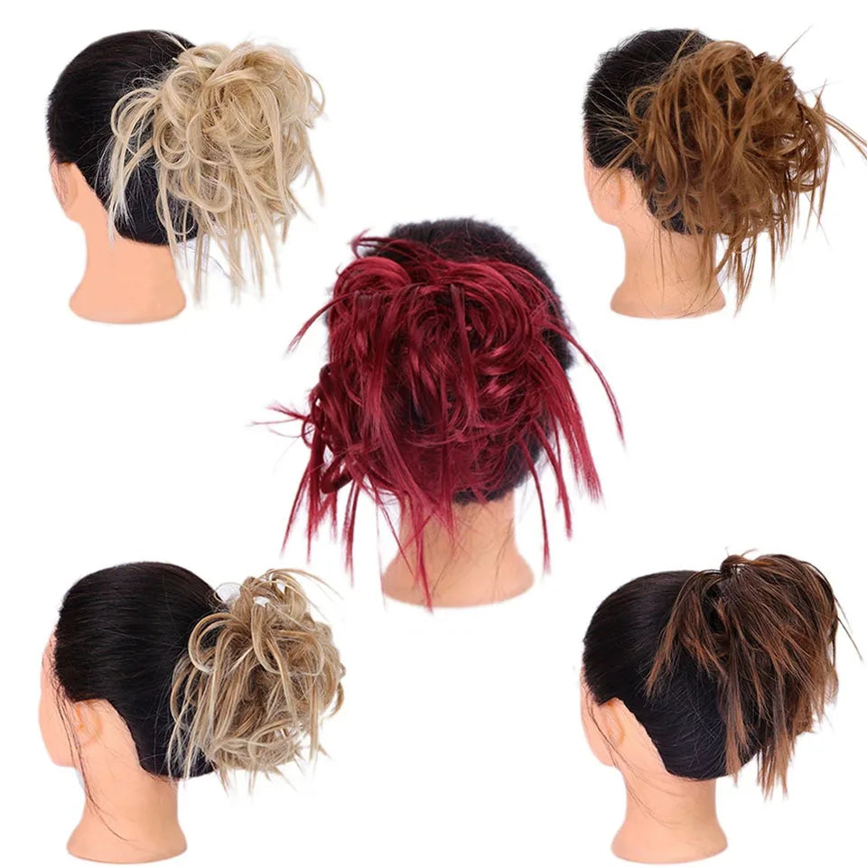 Curly Messy Bun Hair Extension with Drawstring for Instant Volume - 25