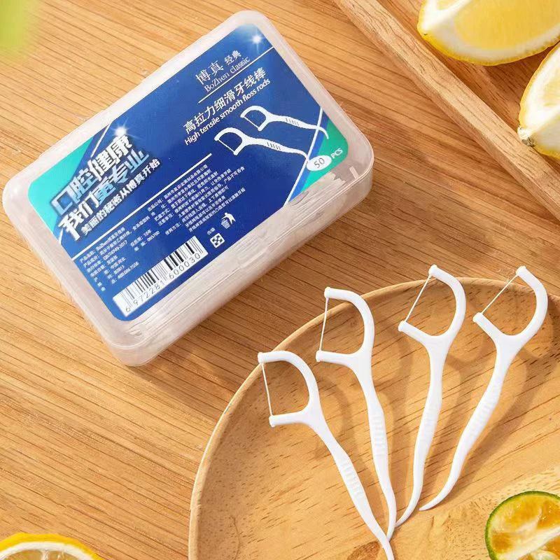 Portable Dental Floss Picks with Storage Case for Daily Oral Hygiene - 7