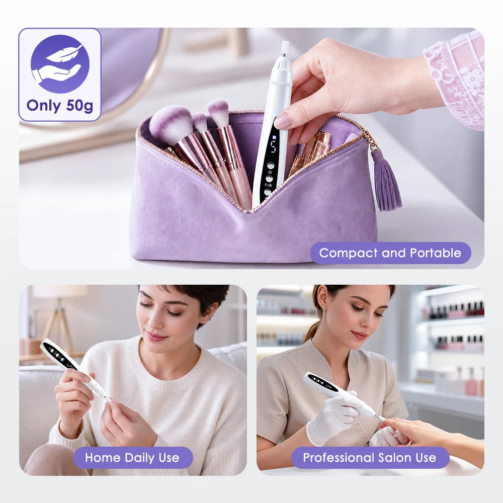 2-in-1 Electric Nail Drill and UV Curing Lamp for Professional Manicures - 11