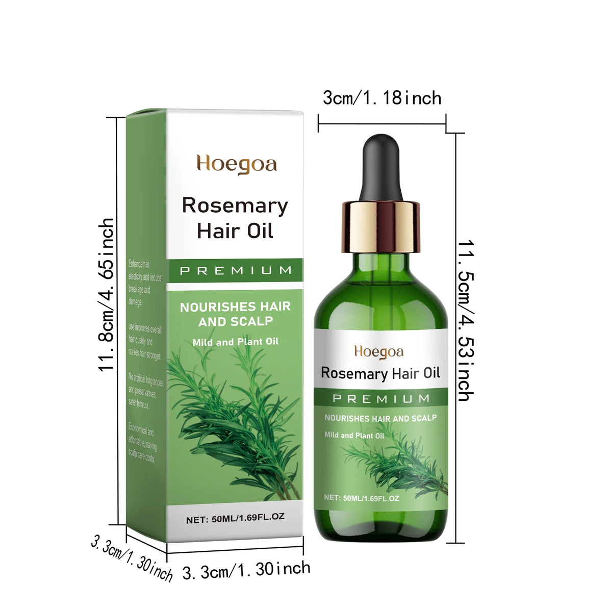 Rosemary Hair Growth Oil for Scalp Treatment and Thickening