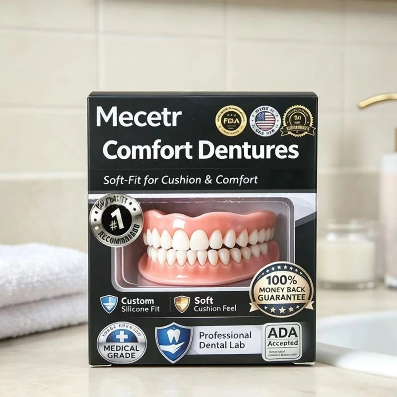 Adjustable Comfort Denture Set for Natural Looking Smile and Support - 13