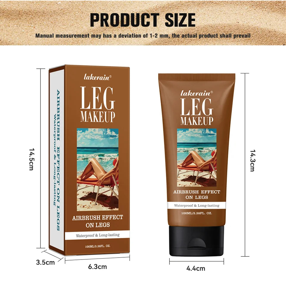 Waterproof Liquid Leg Makeup Foundation for Flawless Even Skin Tone