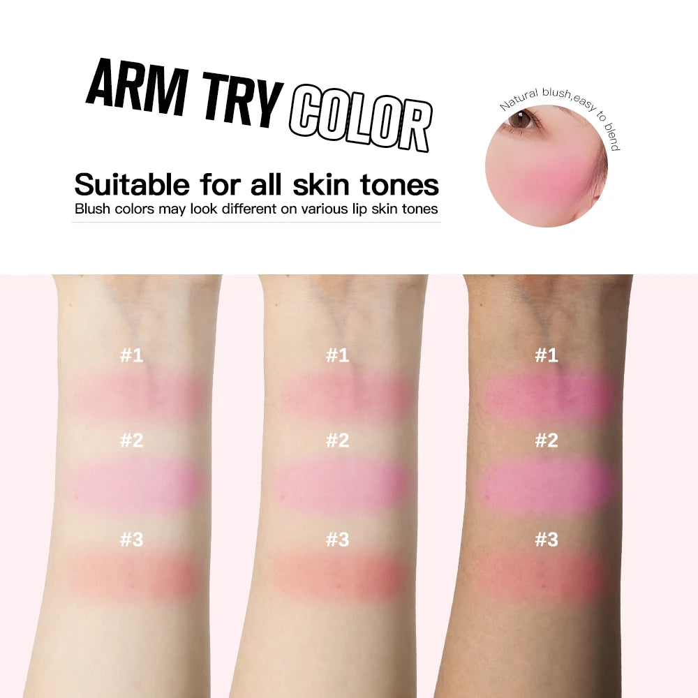 Long-Lasting Waterproof Cream Blush for a Natural Radiant Glow - 6