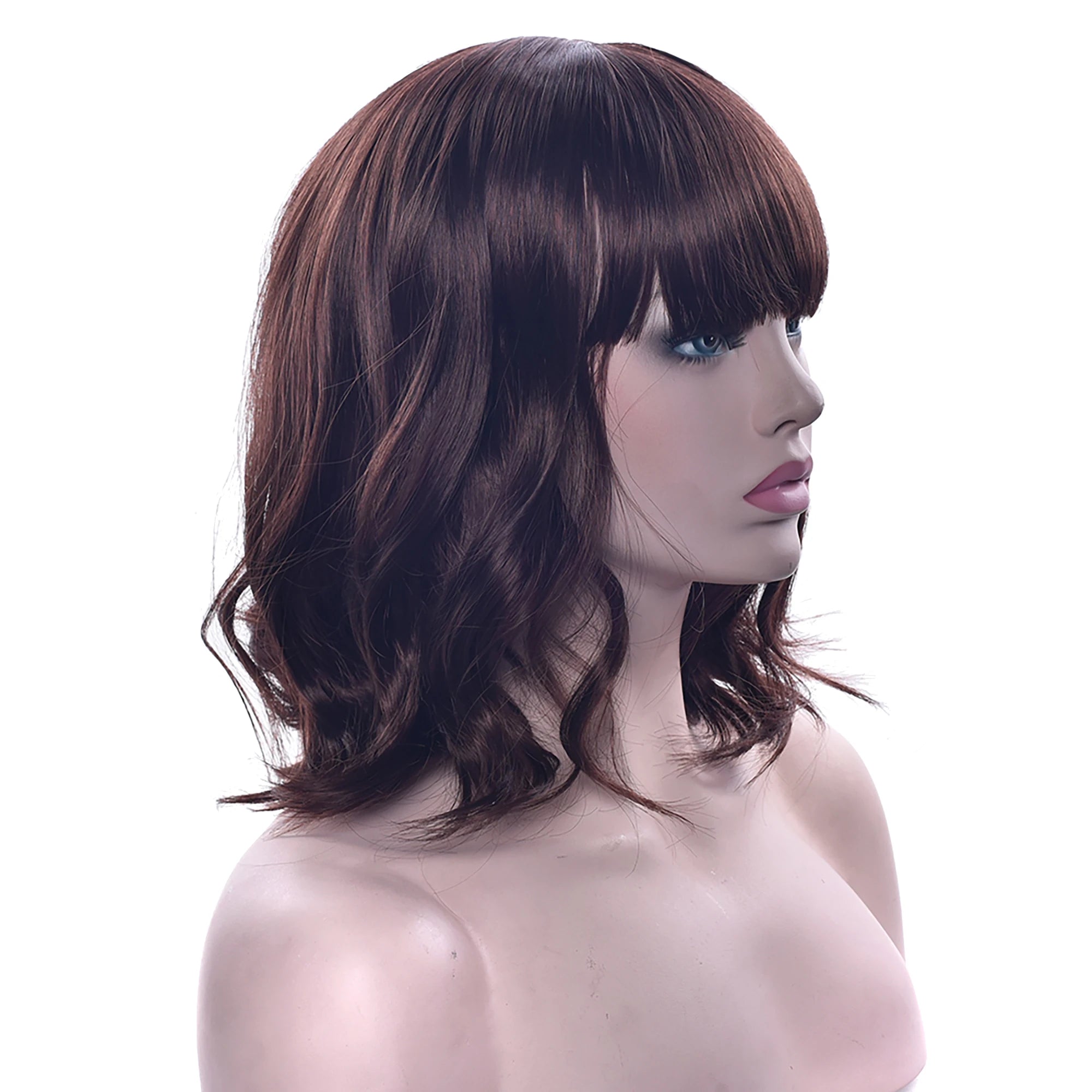 Short Wavy Synthetic Wig for Daily Wear and Cosplay - 4