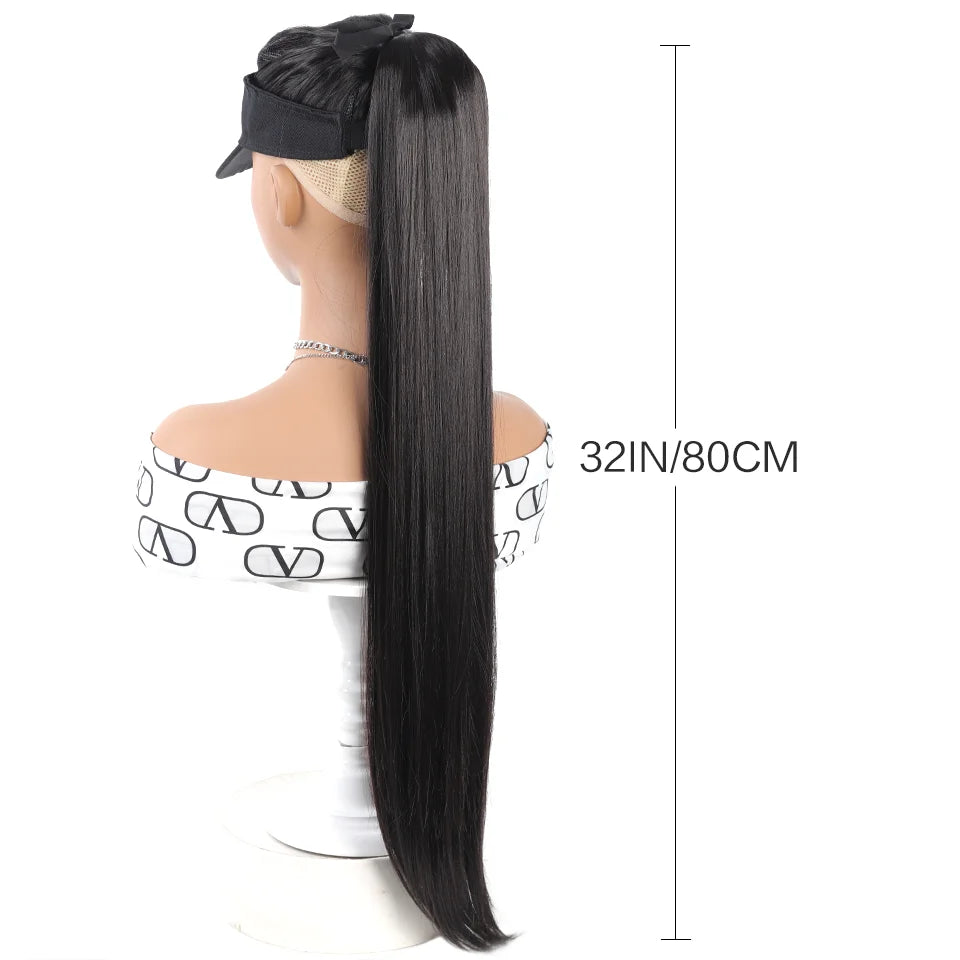 32-Inch Long Straight Wrap Around Ponytail Hair Extension - 5