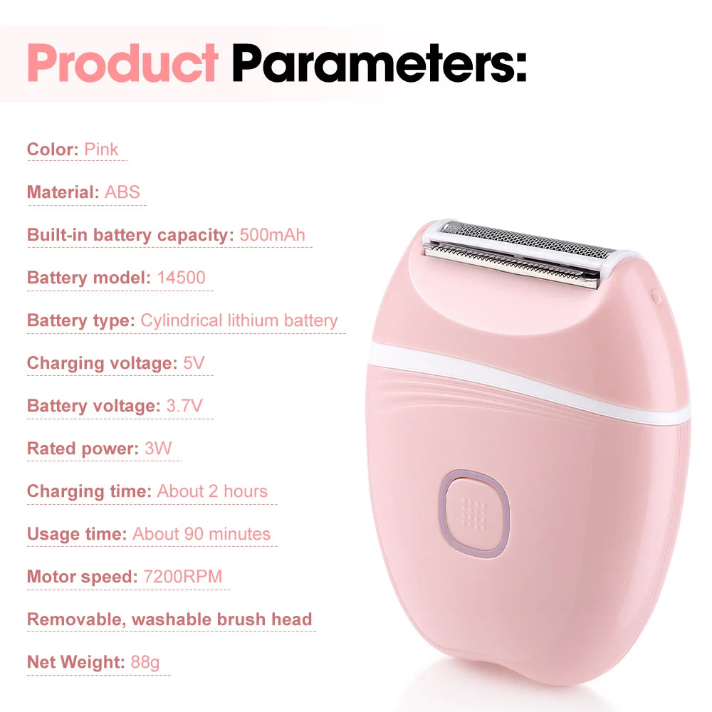 Electric Foil Shaver for Women for Smooth Body and Bikini Hair Removal