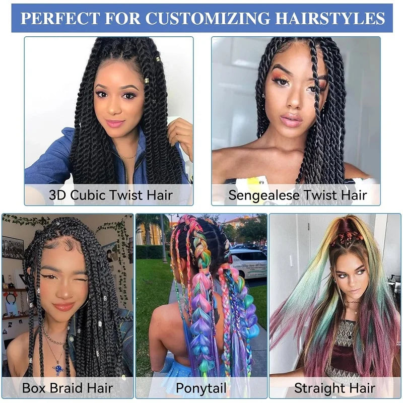 24-Inch Long Colorful Ombre Braiding Hair Extensions - 6