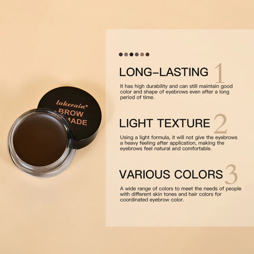 Waterproof Long-Lasting Brow Pomade Gel for Natural Defined Eyebrows - 3