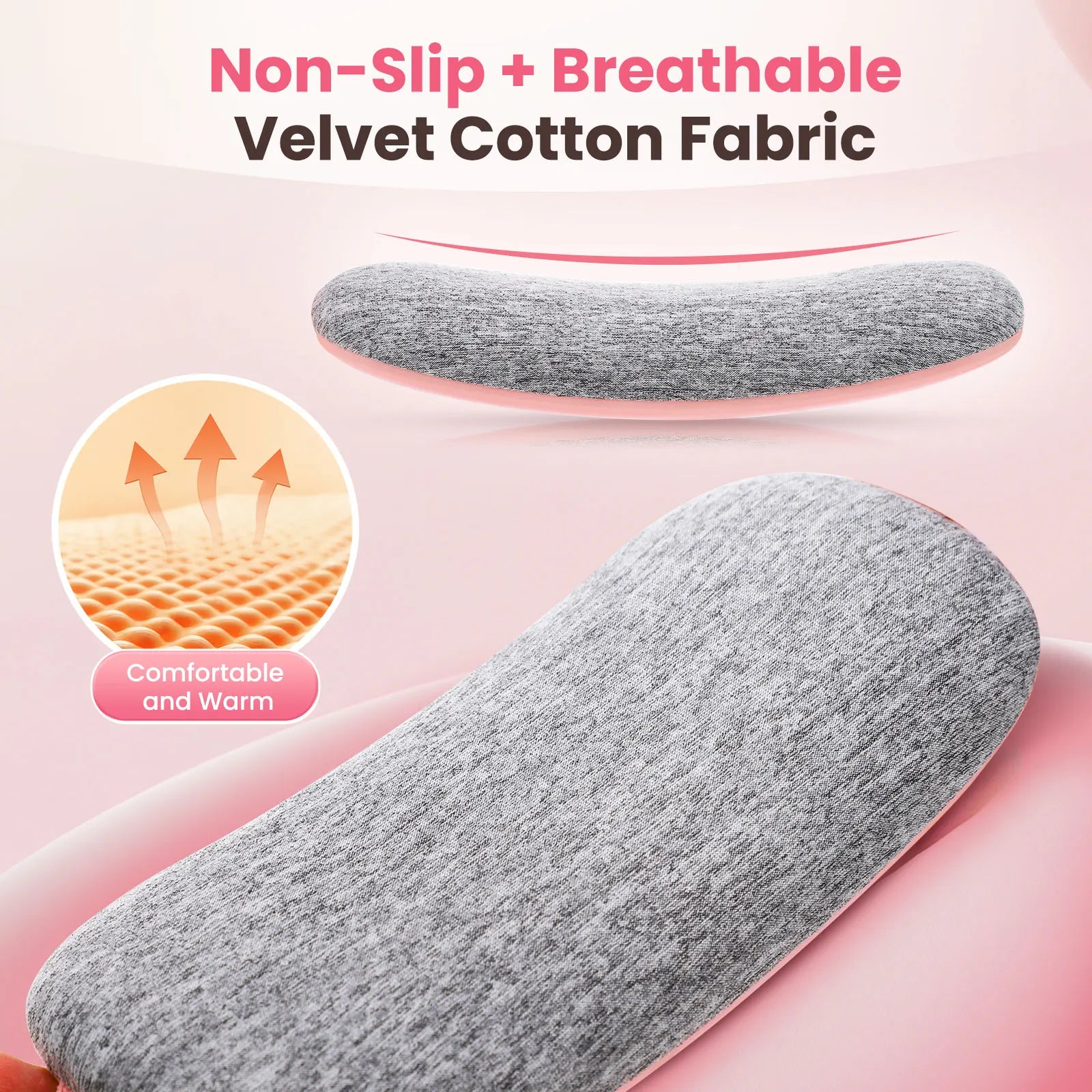 Portable Cordless Heating Pad with Vibration Massage for Period Cramps - 6