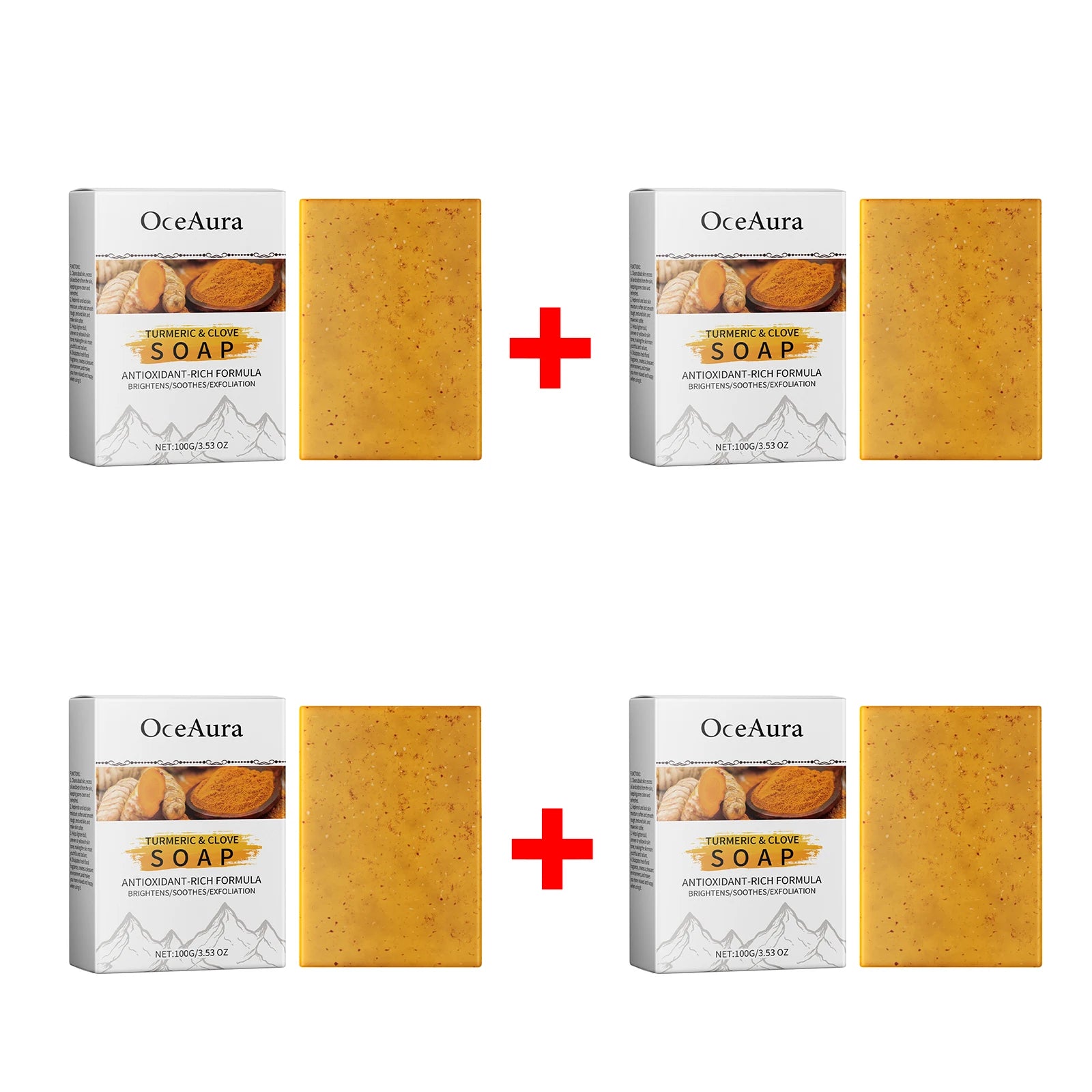 Turmeric and Clove Brightening Soap Bar for Face and Body Exfoliation - 14