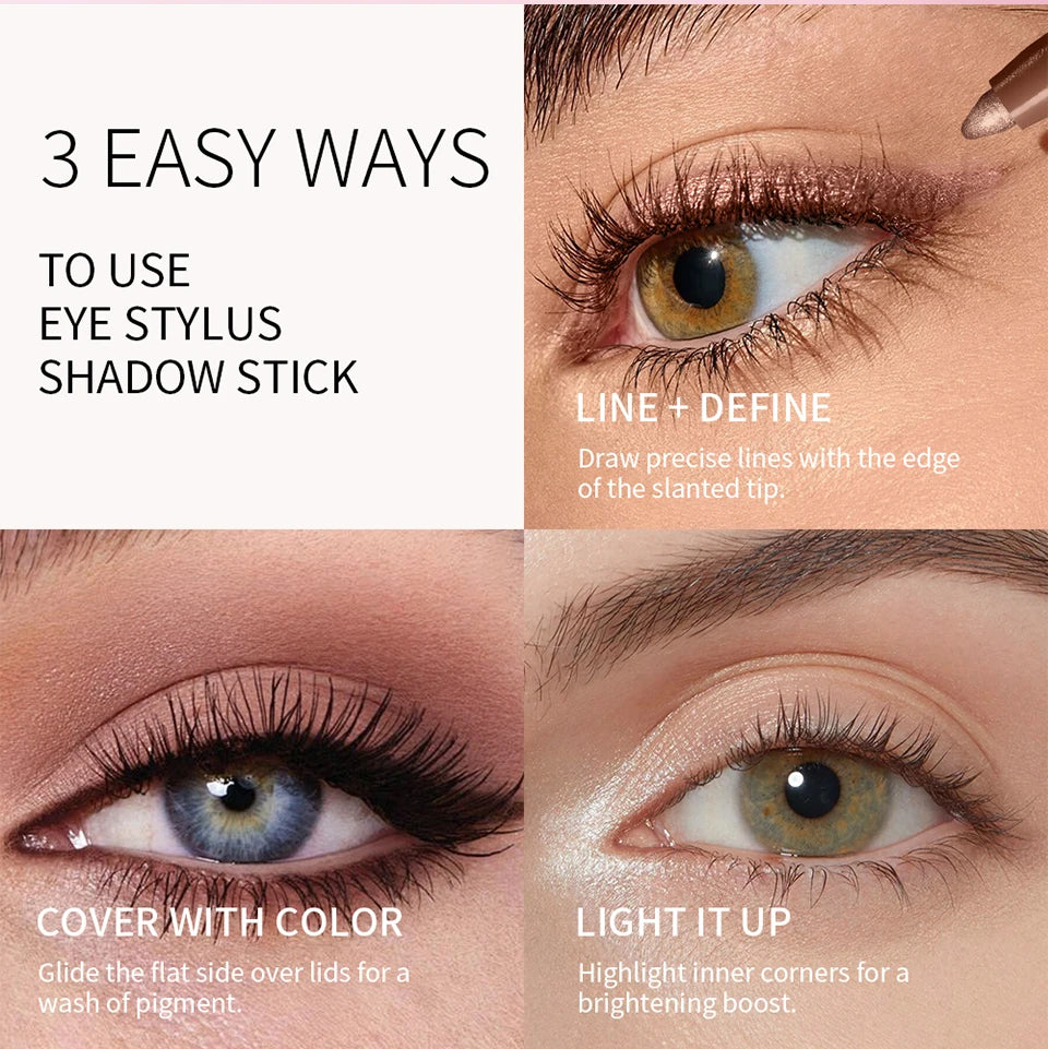 Waterproof Cream Eyeshadow Pencil for Long-Lasting Eye Makeup