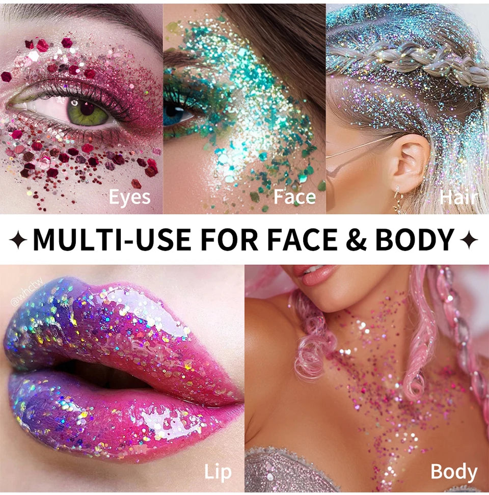 Shimmer Glitter Balm Stick for Face, Hair and Body Makeup - 11