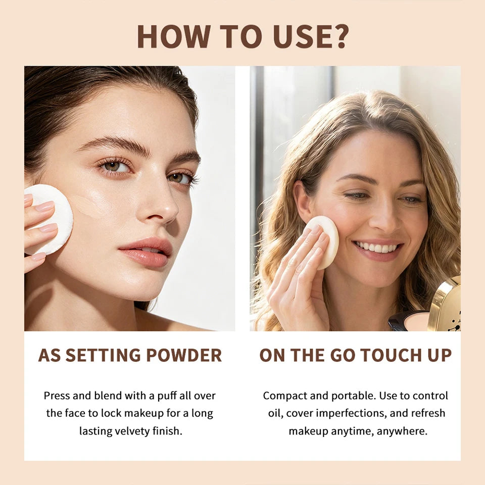Double Layer Matte Setting Powder for Long-Lasting Oil Control and Coverage