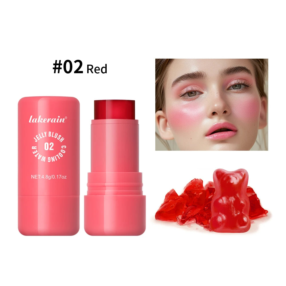 Cooling Water Jelly Blush Stick for Long Lasting Natural Lip and Cheek Tint - 20