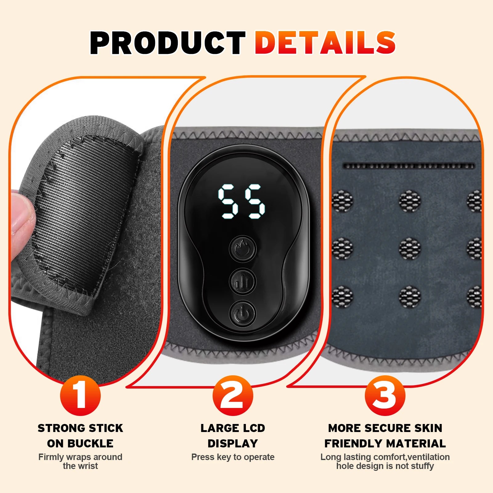 Vibration Massage Wrap for Ankle and Wrist Pain Relief - 9