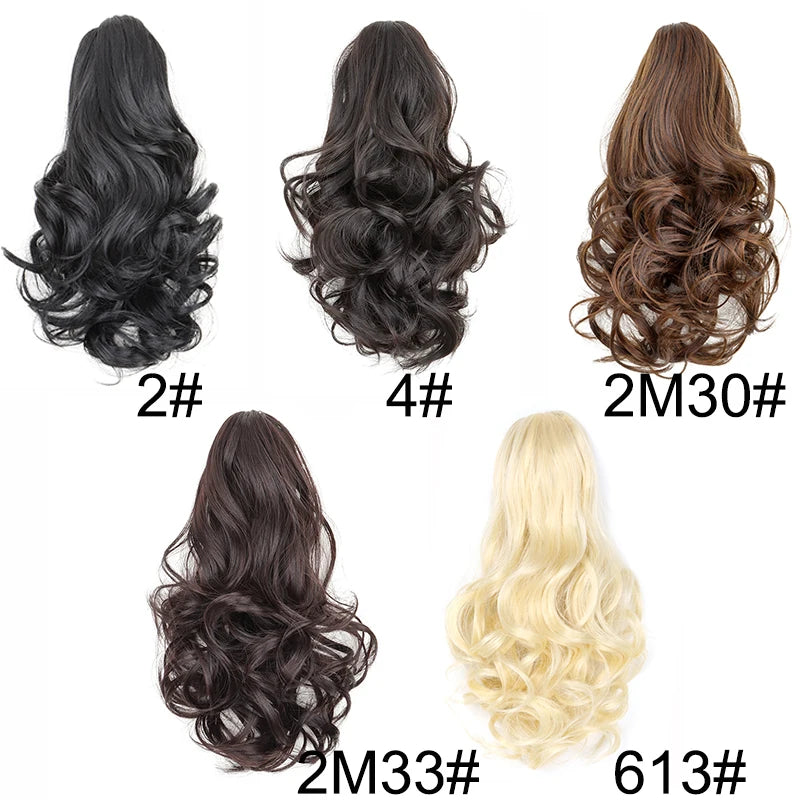 10-Inch Wavy Curly Claw Clip Ponytail Hair Extension - 3