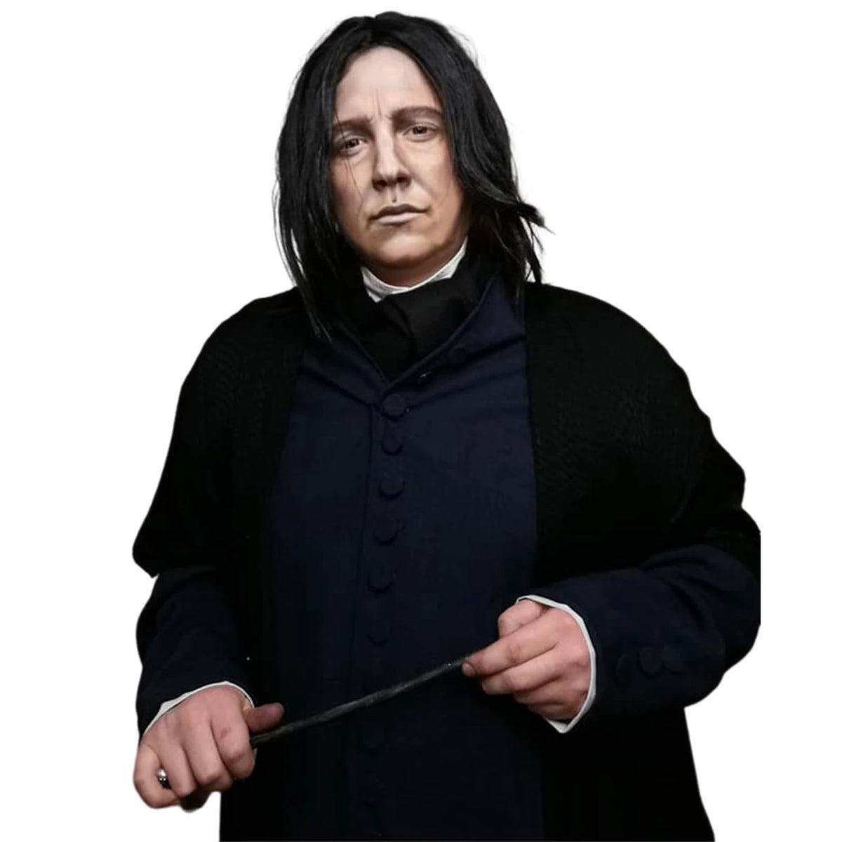 Short Black Synthetic Cosplay Wig for Men and Costume Parties