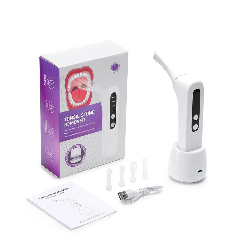 HD Visible Tonsil Stone Remover and Oral Vacuum Cleaning Tool - 24