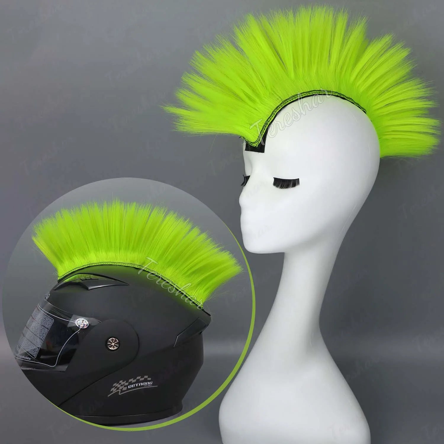 Colorful Mohawk Wig for Cosplay Costume Parties and Crazy Hair Days - 8