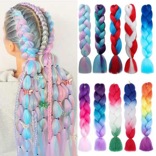 24-Inch Ombre Jumbo Braiding Hair Extensions