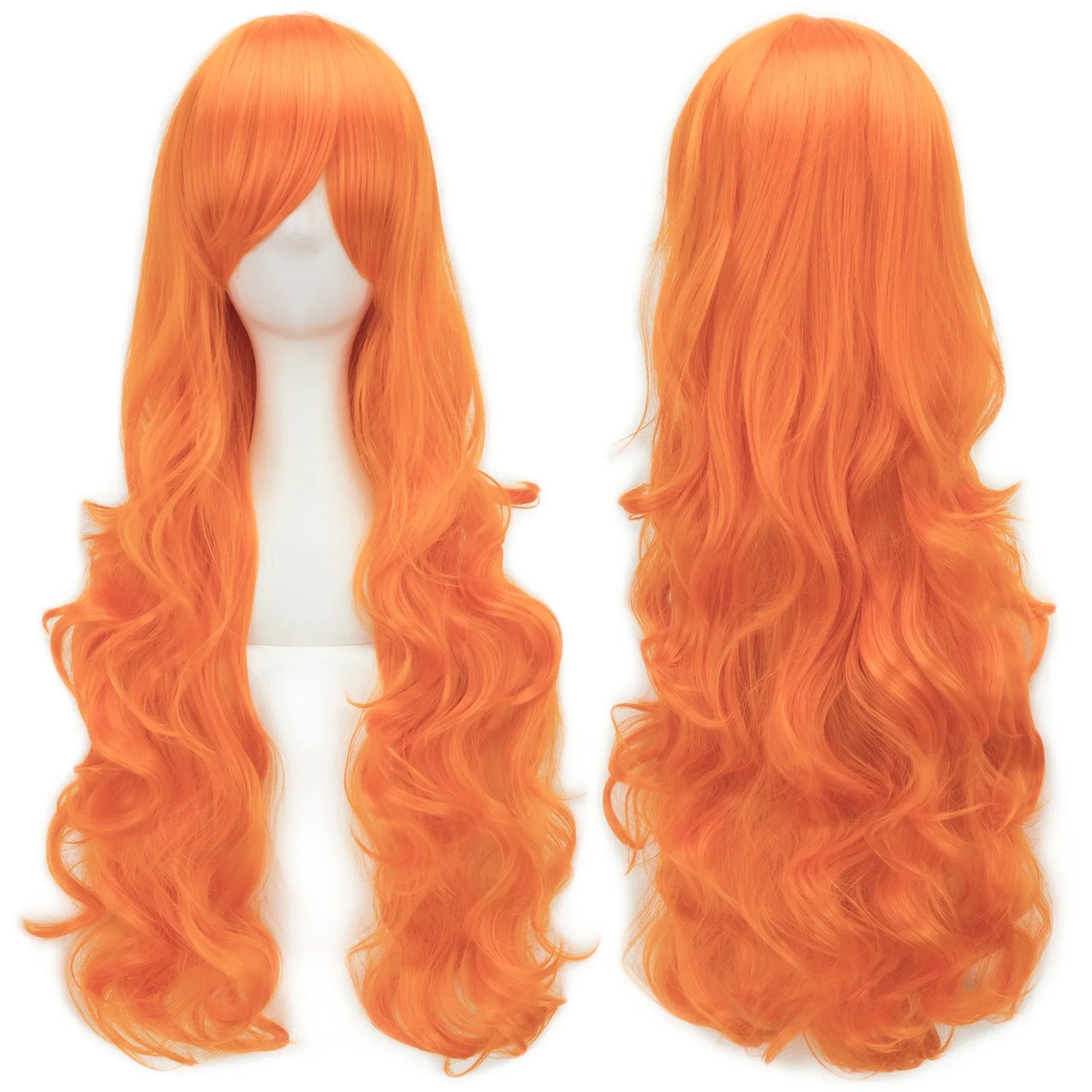 Long Curly Synthetic Cosplay Wig for Parties - 12