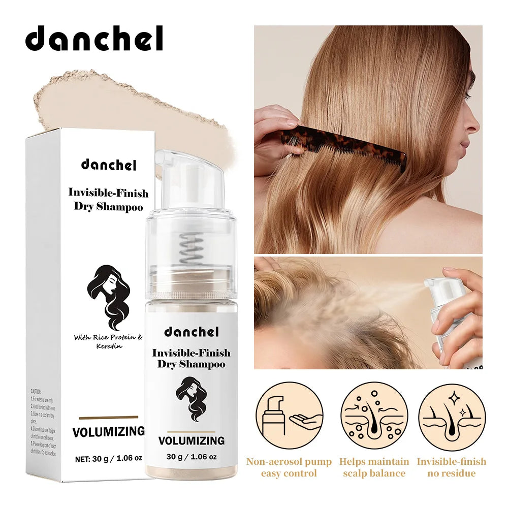 Invisible Dry Shampoo Powder for Instant Volume and Oil Absorption - 2