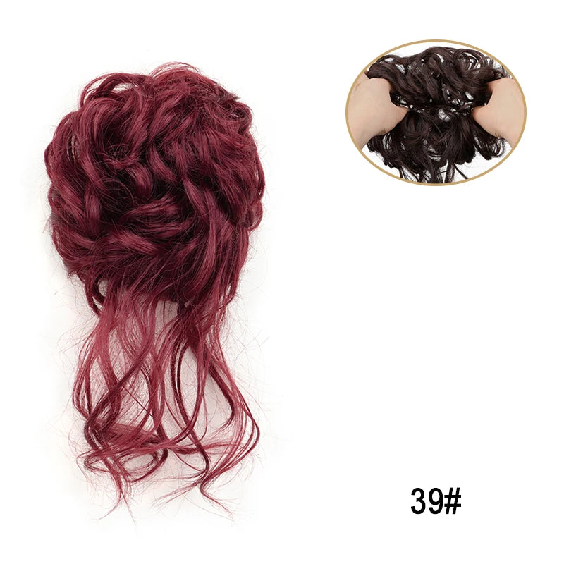 Messy Bun Hairpiece Scrunchie for Easy Elegant Hairstyles