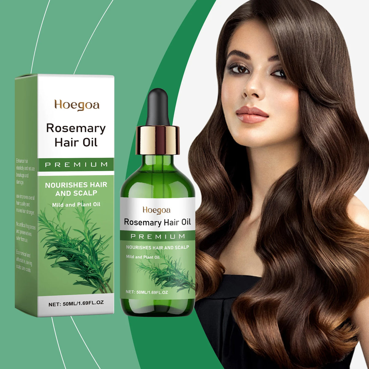 Rosemary Hair Growth Oil for Scalp Treatment and Thickening